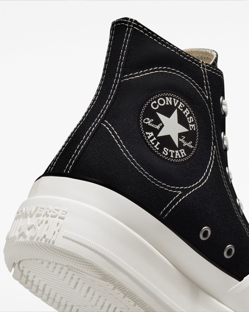 Men's Converse Chuck Taylor All Star Construct High Top Shoes Black / White | AU 34E65A